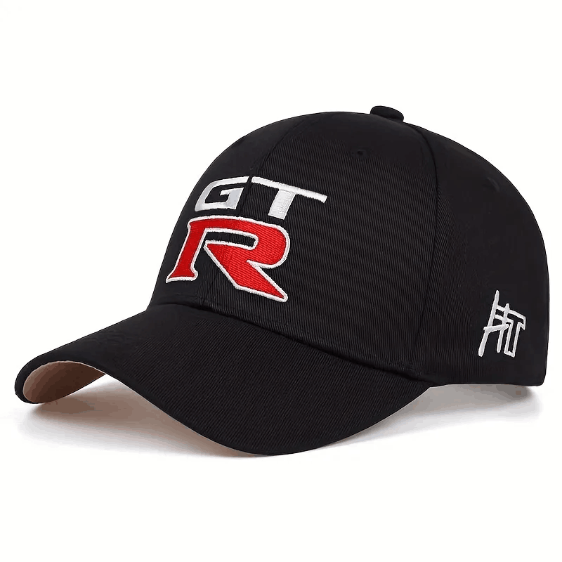 GTR Black Cotton Embroidered Promotional Caps Machine Washable